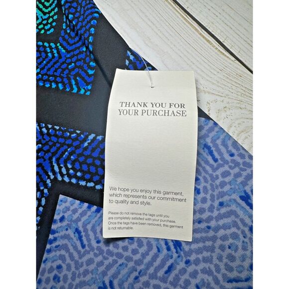 Eliza J‎ Shift Dress NWT Size 8 Bell sleeves Chevron Retro - Picture 10 of 13